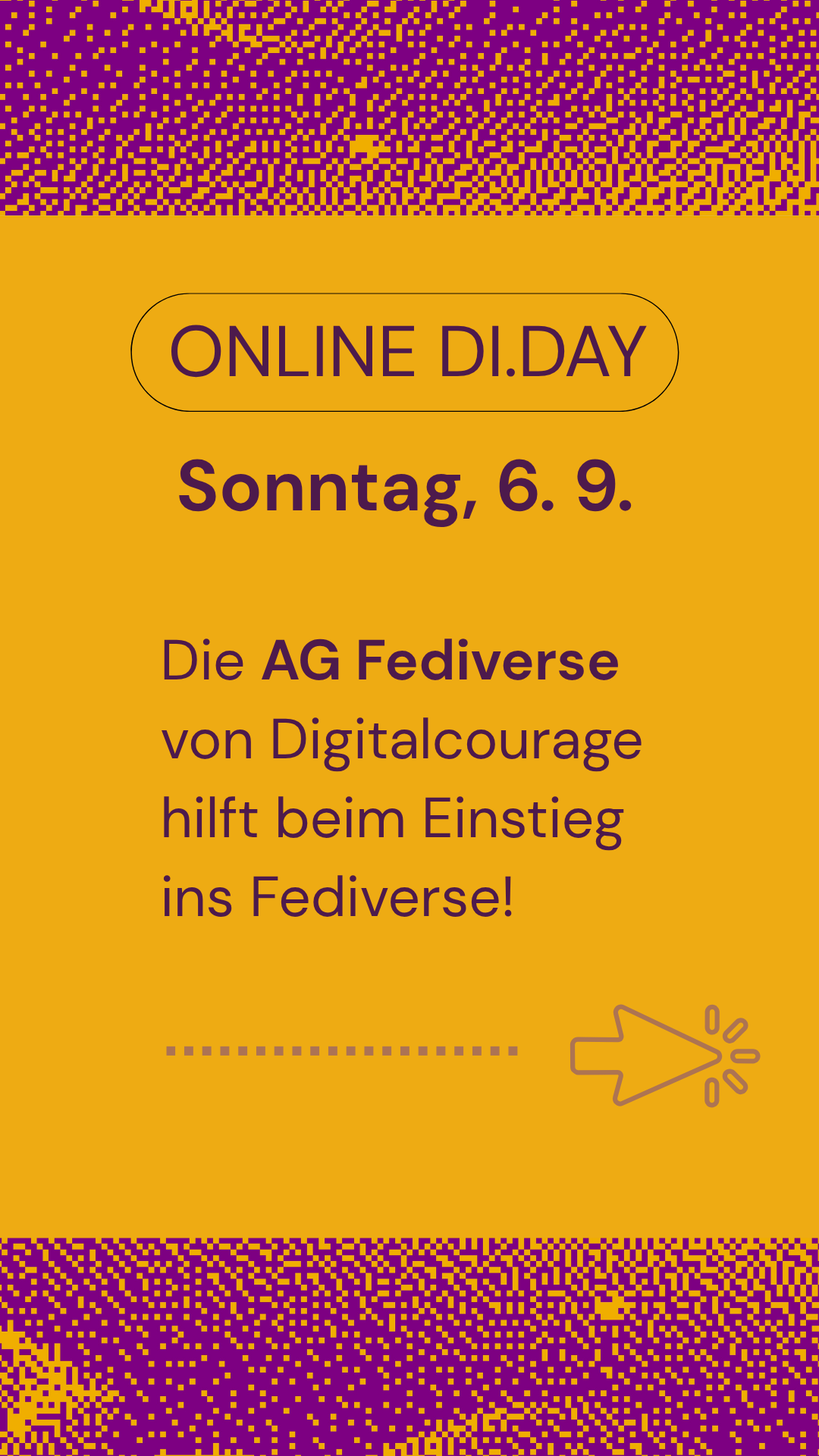 Online Di.Day - Sonntag 06.09 | Die AG Fediverse von Digitalcourage hilft beim Einstieg ins Fediverse Online Di.Day - Sonntag 06.09 | Die AG Fediverse von Digitalcourage hilft beim Einstieg ins Fediverse